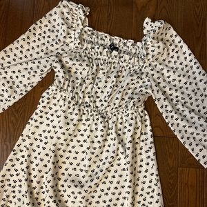 The Fifth Label square neck puff sleeve mini dress